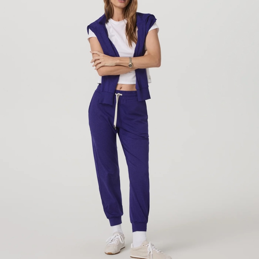 Vuori Purple Joggers with Cream Drawstring. Great Deal!!!